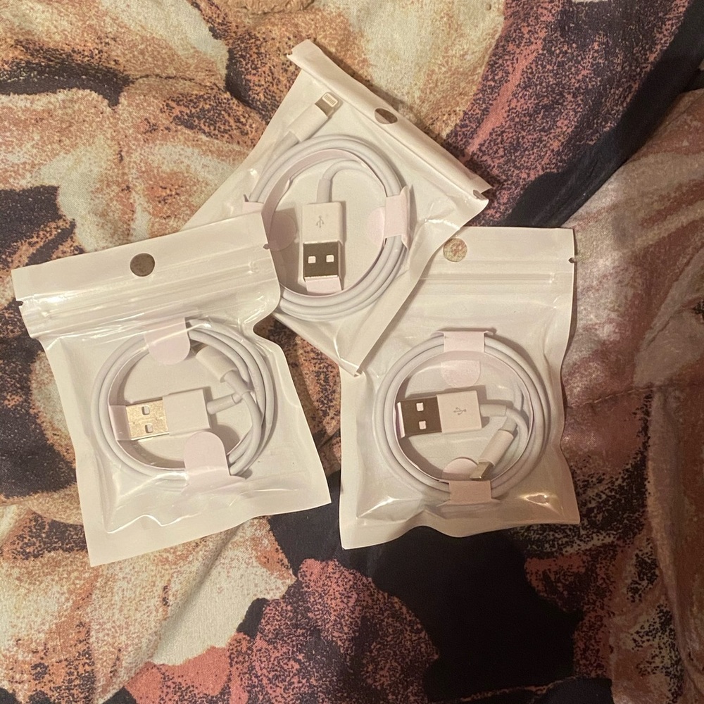 3 iPhone chargers